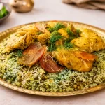طرز تهیه باقالی پلو با مرغ مجلسی, هایلی